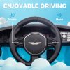 AIYAPLAY Aston Martin DBX Licensed 12V Kids Ride on Car, Kids Electric Car with Remote Control, 4 Suspension Wheels, LED Lights, Music, Horn, Slow Start, for Ages 3-6 Years, Blue