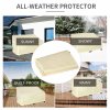 Outsunny 600D Oxford Cloth Furniture Cover, 2 Seater Sofa Protector for Garden Patio, Outdoor, Waterproof, 140L x 84W x 56/94H cm