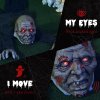 HOMCOM 5.2ft Life Size Outdoor Halloween Decoration Crawling Zombie, Animated Prop Decor with Sound and Motion Activated, Light Up Eyes, Howling Sound, Posable Arms