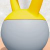 SPORTNOW Soft Kettlebell, 6kg Kettle Bell with Non-Slip Handle for Home Gym Weight Lifting and Strength Training, Yellow and Grey