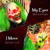 Outsunny Life Size Stackable Halloween Animated Clown with Red Light Up Eyes, Sound Activated Scary Halloween Decorations, Battery Operated, Indoor Party Props