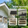 PawHut Bat Boxes, Pack of 3 Wooden Bat Houses for Outdoor, Garden, Farm, Easy for Bat to Land and Roost, Designed to Attract Bats & Easy to Hang, 18 x 6 x 22.5 cm