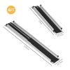 HOMCOM 2PCS Telescopic Wheelchair Ramps, 2.5-4FT/ 75-122cm, 270kg, Folding Aluminium Door Threshold Ramps for Home, Mobility Scooters, Doorways, Steps, Stairs, with Non-slip Surface, Carrying Bag