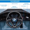 HOMCOM BMW I8 Coupe Licensed 6V Electric Car for Kids with Parent Remote Control, Kids' Electric Ride-on with Suspension Wheels, MP3, Music, Horn, LED Lights, for 3-8 Years Old, Blue