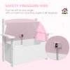 AIYAPLAY Toy Box, 2 in 1 Toy Storage Chest Kids with Lid, Large Toy Storage Organiser Bench for Bedroom, Nursery, Playroom, Pink