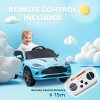 AIYAPLAY Aston Martin DBX Licensed 12V Kids Ride on Car, Kids Electric Car with Remote Control, 4 Suspension Wheels, LED Lights, Music, Horn, Slow Start, for Ages 3-6 Years, Blue