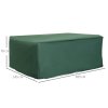Outsunny Outdoor Garden Furniture Cover Waterproof, Anti-UV 600D Heavy Duty Oxford Fabric Patio Furniture Cover for Rectangular Sofa Table Set, Green, 205 x 145 x 70 cm