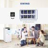 HOMCOM 10000 BTU Air Conditioning Unit, 2.9KW 3-in-1 Portable Air Conditioner, Dehumidifier, Cooling Fan with Remote Control, Digital Display, 2 Speeds, 24H Timer, Window Venting Kit, 22m²