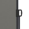 Outsunny Retractable Side Awning, Garden Privacy Screen Divider, Full Cassette Wind Breaker for Hot Tub, Balcony, Terrace, Pool, 400 x 160cm, Dark Grey