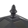 Outsunny Outdoor Garden Solar Post Lamp Photosensitive LED Lantern Bollard Pathway 1.2M Tall - Black