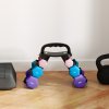 SPORTNOW Dumbbells Set with Carry Storage Rack, Set of 6 Weights for Home Gym, Kettlebell Training Weight Lifting Exercise, 2 x 1kg, 2 x 3kg, 2 x 5kg