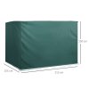 Outsunny Patio 3 Seater Swing Chair Bench Cover Outdoor Garden Furniture Rain Protection Cover Protector Waterproof Anti-UV, 215L x 155W x 150Hcm, Dark Green