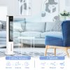HOMCOM Portable Air Cooler, 6L Tank with 3 Ice Packs, Oscillating Evaporative Air Cooler Fan with 3 Modes & Speed, 10H Timer, Detachable & Washable Filter, LED Display & Remote Control for Home, White