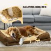 PawHut Dog Sofa Bed Pet Bed Dog Mattress with Removable Washable Cover, Anti-Slip Bottom, for Large Sized Dogs, 120L x 80W x 22Hcm - Brown
