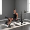 SPORTNOW Weight Bench with Bench Press Rack, Preacher Curl Bench, Leg Curl Machine, Incline or Flat Workout Bench for Home Gym Strength Training Weight Lifting