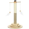 PawHut Cat Scratching Post Cat Tree, Kitty Activity Centre w/ Turntable Interactive Toy Ball, Cat Tower w/ Jute and Sisal