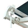 Outsunny 3m x 2.5m Garden Patio Manual Awning Canopy Sun Shade Shelter with Winding Handle Retractable Green