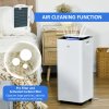 HOMCOM 16L/Day 3500mL Portable Quiet Dehumidifier with Air Purifier Filter, 24H Timer, 5 Modes, Electric Moisture Air Dehumidifier for Home Laundry Basement, White