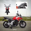 AIYAPLAY Honda Licensed 12V Kids Electric Motorbike, Ride on Motorcycle with Music, Headlights, Early Education Function, 2 Training Wheels, for 3-6 Years - Red