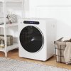 HOMCOM 4kg Vented Tumble Dryer, 1000W Compact Freestanding Front Tumble Dryer with Stainless Steel Tub, Timer, 6 Heat Settings, Small Portable Clothes Drying Machine, White