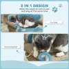 PawHut 2-in-1 Cat Scratcher, Cardboard Cat Scratching Board with Catnip, Cat Scratch Pad for Indoor Cats, 30.5 x 55 x 31.5cm, Light Blue