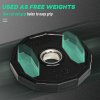SPORTNOW Olympic Weight Plates Set, Metal and Rubber Bumper Plates Weights Discs with 2