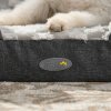 PawHut Dog Sofa Bed Pet Bed Dog Mattress with Removable Washable Cover, Anti-Slip Bottom, for Small Sized Dogs, 70L x 50W x 18Hcm - Charcoal Grey