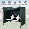 Outsunny 3 Seater 600D Oxford Patio Swing Chair Cover Outdoor Garden Furniture Rain Protection Protector Waterproof Anti-UV, 177 x 114 x 152cm, Green