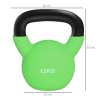 HOMCOM Soft Kettlebell, 12kg Kettle Bell with Non-Slip Handle for Home Gym Weight Lifting and Strength Training, Green
