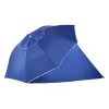 Outsunny 2m UV Protection Fishing Beach Umbrella Brolly Shelter w/ Side Panel Tent Blue