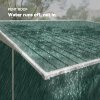 Outsunny 11.3 x 9.2ft Lean to Metal Garden Shed, Outdoor Galvanised Tool Storage House with Double Sliding Doors and 2 Air Vents, Green