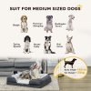 PawHut Dog Sofa Bed Pet Bed Dog Mattress with Removable Washable Cover, Anti-Slip Bottom, for Medium Sized Dogs, 90L x 69W x 21Hcm - Charcoal Grey