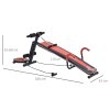 HOMCOM Multifunctional Sit Up Bench Exercise with Resistant Rope and Twist Waist Disc for Home, Office and Gym