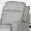 HOMCOM Electric Fabric Recliner Armchair, Reclining Chair with Adjustable Leg Rest, USB Port, for Limited Space Home Living Room, Grey