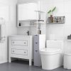 HOMCOM Tall Bathroom Cabinet, Freestanding Bathroom Storage Cabinet with 2-Tier Shelf and Drawers, Narrow Cupboard Storage Unit