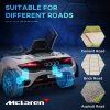 AIYAPLAY McLaren 765LT Licensed Electric Car for Kids with Butterfly Doors, 12V Kids' Electric Ride on with Remote Control, Transport Wheels, LED Lights, MP3 Music, Horn, for 3-6 Years, Grey