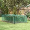 Outsunny 8' x 4' Crop Cage, Plant Protection Tent with Galvanised Steel Frame and Zipped Door, Fruit Cage Netting Cover for Garden and Outdoors Green