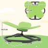 AIYAPLAY Sensory Spinning Chair for Kids, Butterfly-Shaped Swivel Chair for Balance and Coordination Training, Multi-Position Spinning Seat with Non-Slip Base, Green