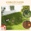 PawHut Eight-Panel Dog Playpen Puppy Pen Rabbits, Guinea Metal Crate, Pet Cage, Run Indoor, Outdoor, 61 x 61cm