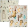 AIYAPLAY Baby Play Mat Double Sided, Foldable & Reversible Activity Playmat, Waterproof Kids Foam Crawling Mat for Outdoor Indoor Playtime Picnics, 177 x 146 x 1.5cm, Animal Theme