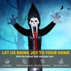 Outsunny 10 FT Grim Reaper Halloween Inflatable with 5 Built-in LED Lights, Blow Up Outdoor Halloween Decoration for Indoor, Outdoor Party