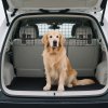 PawHut Dog Guard for Cars Adjustable Boot Barrier Metal Mesh Pet Headrest, 90-120W x 40.5H cm