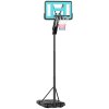 SPORTNOW Fully Adjustable Basketball Hoop Outdoor, 146-236cm Basketball Hoop and Stand with Weighted Base and Shatterproof Backboard, Portable on Wheels for Junior, Adults