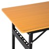 HOMCOM 100 cm Foldable Garage Work Bench, Craft Table MDF Workstation, Heavy-duty Steel Frame with Ruler, Protractor