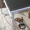 Outsunny 3 x 3(m) Mobile Pergola, Lean to Garden Gazebo with Wheels, UV-Resistant Canopy and Sandbags, Outdoor Sun Shade Shelter for Porch, Patio, Deck, Grey