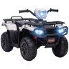 HOMCOM 12V Electric Quad Bike for Kids, Ride-On Car w/ Forward, Reverse Functions, Music, LED Headlights, for Ages 3-5 Years - White