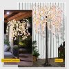 HOMCOM 6ft Cherry Blossom Tree Light with 450 Warm White LED Lights, Artificial Tree for Indoor, Party, Wedding, Christmas, Home Decoration, Pink