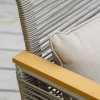 Outsunny 4 Pieces Rattan Garden Furniture Set, Metal Frame Outdoor Furniture Sofa Set with Cushions, Pillows & Tempered Glass Top Table, Wicker Garden Sofa for Conservatory, Patio, Grey