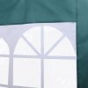 Outsunny 3 Meters Gazebo Replaceable Exchangeable Side Panel Wall Panels Walls With Window, Dark Green