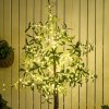 HOMCOM 6ft Olive Tree Light with 300 Warm White LED Lights, Artificial Tree for Indoor, Party, Wedding, Christmas, Home Decoration, Green